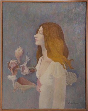 Portrait Of A Woman With Seashells by August MOSCA