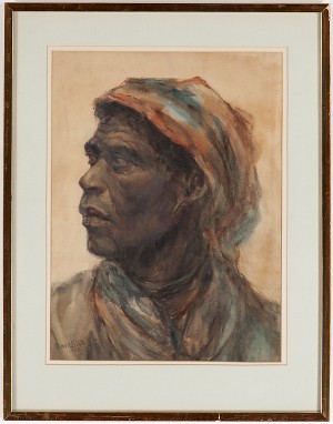 Porträtt Av Man by Oliver SILK - auction artwork with signature
