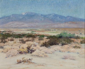 Desert Landscape - Looking Towards Mt. San Jacinto And Idyllwild by John FROST