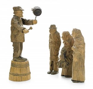 Auktion - 4 Figurer by Axel ‘Döderhultarn’ PETERSSON
