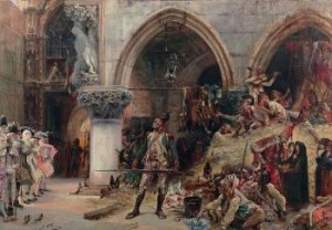 Devant Le Palais Ducal - Un Campement De L'armée Française by Georges Jules Victor CLAIRIN