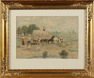 Höbärgning by Iddy JOHNSSON - auction artwork with signature