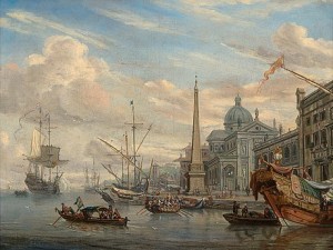 View From The Port by Abraham Jansz STORCK