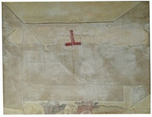 Blanc Amb Signe Vermellós (white With Reddish Sign) by Antoni TAPIES