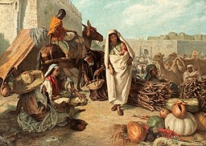 Market In Marocco by John STIRLING - auction artwork with signature
