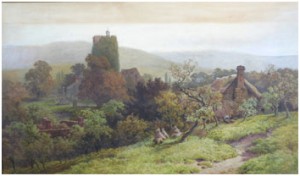 Wigmore Church by Samuel Henry BAKER - auction artwork with signature