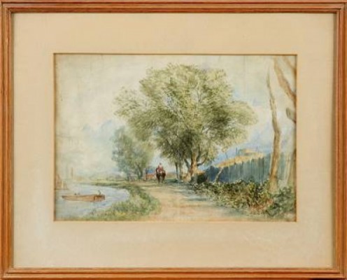 Landskap Med Figurer by J. REMOND - auction artwork with signature