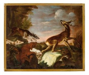 Scena Di Caccia Al Cervo by Baldassarre De CARO