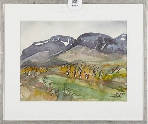 Fjällandskap by Lars (Sami Artist) PIRAK