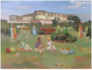 Vid Borgholms Slottsruin by Tage HANSSON