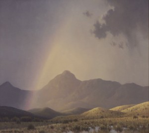 Sun And Rain In Gardner Canyon by Michael STACK - auction artwork with signature