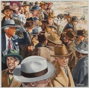 Horse Race, Italy by Luigi TARQUINI - auction artwork with signature