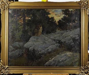 Uggla I Vinternatt by Paul MYRÉN