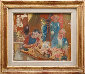 Figurer I Interiör by Hans RYGGEN