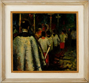 Procession Med Korgossar by Franco RUGGIERO - auction artwork with signature