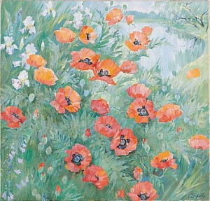 Vallmofält by Olga SMIRNOVA - auction artwork with signature