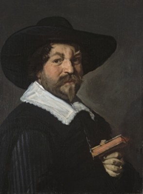 Portrait D'homme Tenant Un Livre by Frans HALS