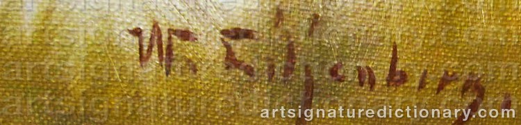 Signature by Walter LILJENBERG