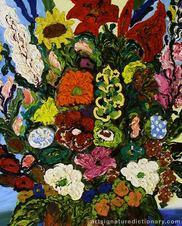 Close-up details showing Albin AMELIN signature forgery characteristics