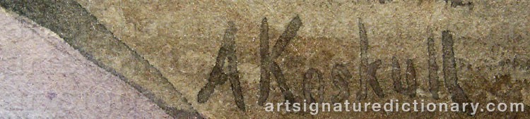 Signature by Anders Gustaf KOSKULL