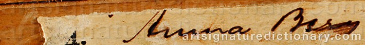 Signature by Anna BERG
