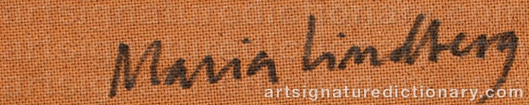 Signature by Maria LINDBERG