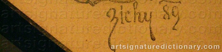 Signature by Mihaly Von ZICHY