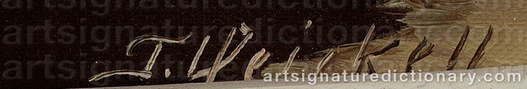 Authentic signature by Torsten HEICKELL on  artwork