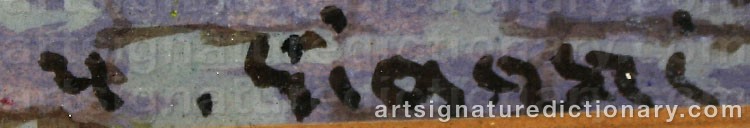 Authentic signature by Y. GIANNI on Painting/Watercolour artwork
