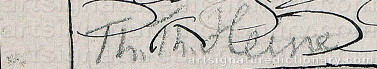 Signature by Thomas Theodor HEINE