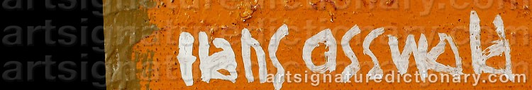 Signature by Hans OSSWALD