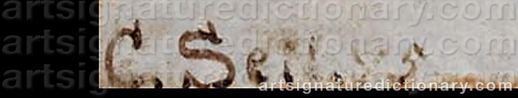 Authentic signature by Christian The Elder SELL on  artwork