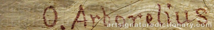 Signature by Olof ARBORELIUS
