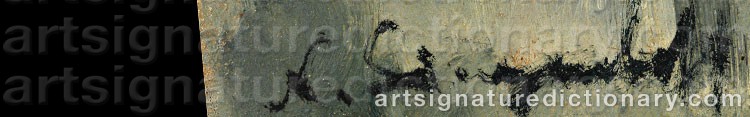 Authentic signature by Nikolas SINEZOUBOFF on Painting/Watercolour artwork