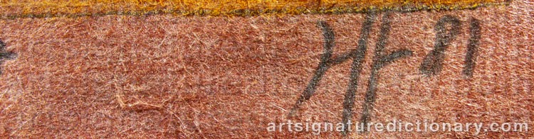 Signature by Horst JANSSEN