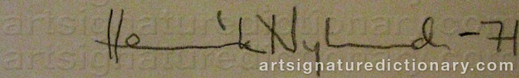 Signature by Henrik NYLUND