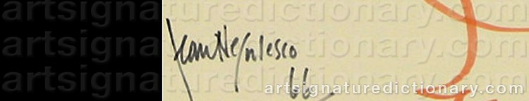 Authentic signature by Jean NEGULESCO on  artwork