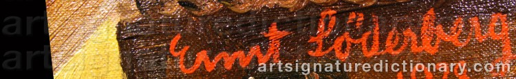 Signature by Ernst SÖDERBERG