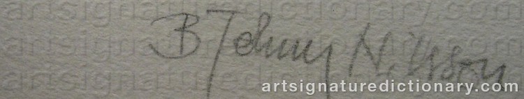 Signature by Bert Johnny NILSSON
