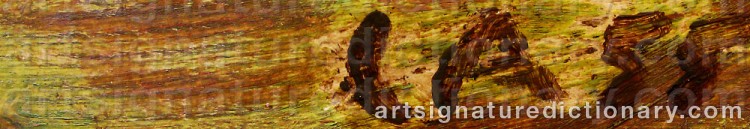 Signature by Cuno AMIET