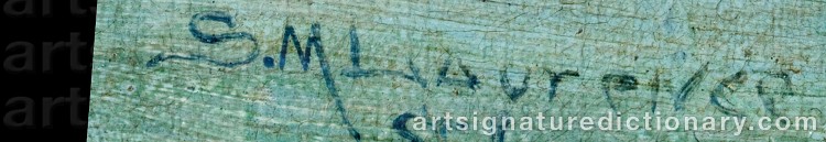 Authentic signature by Sydney Mortimer LAURENCE on Painting/Watercolour artwork