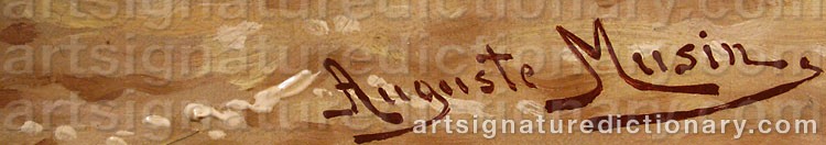 Signature by Auguste MUSIN
