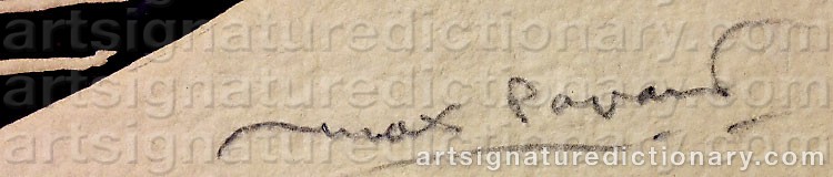 Signature by Max PAPART