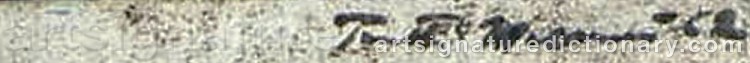 Authentic signature by Pentti MELANEN on artwork