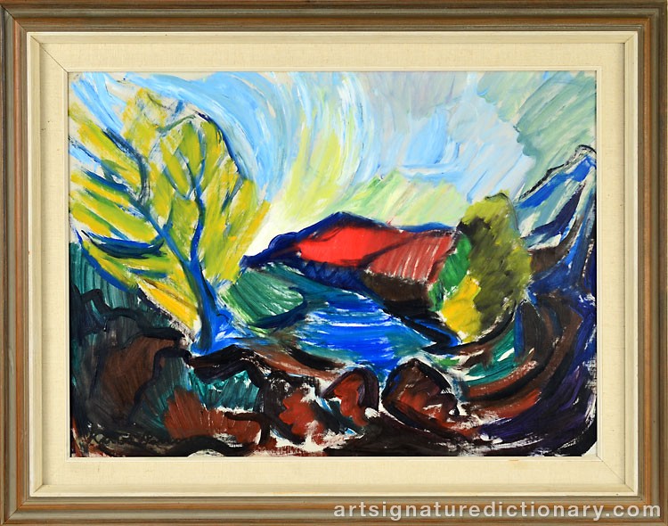 Close-up details showing Karin PARROW signature forgery characteristics