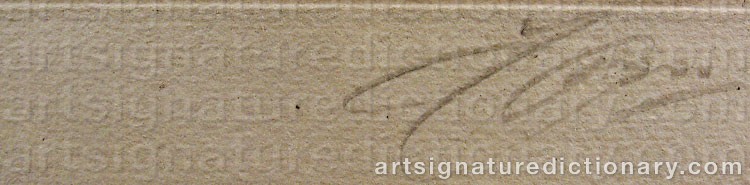 Signature by Anders ZORN
