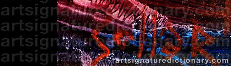 Authentic signature by J. Akos SOLLAR on Painting/Watercolour artwork