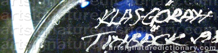 Signature by Klas-Göran TINBÄCK