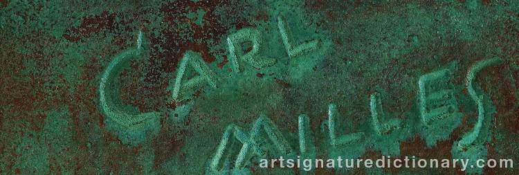 Signature by Carl MILLES