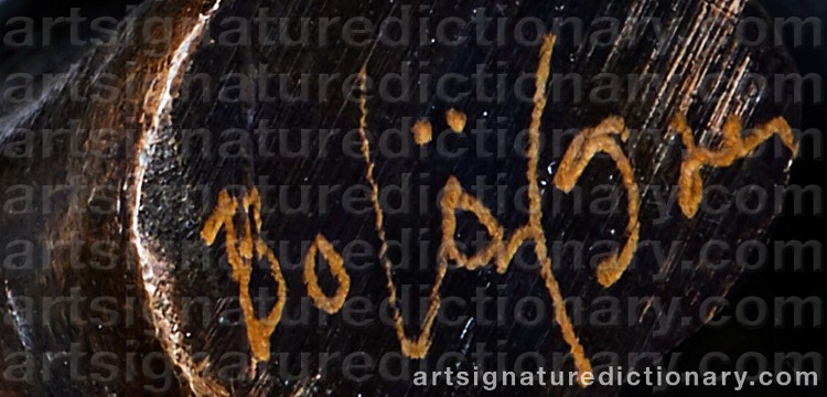 Authentic signature by Bo LÖFGREN on Sculpture artwork